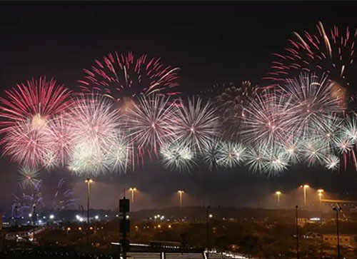 灵武县焰火晚会